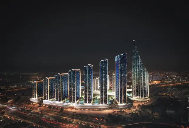 Binghatti City by night